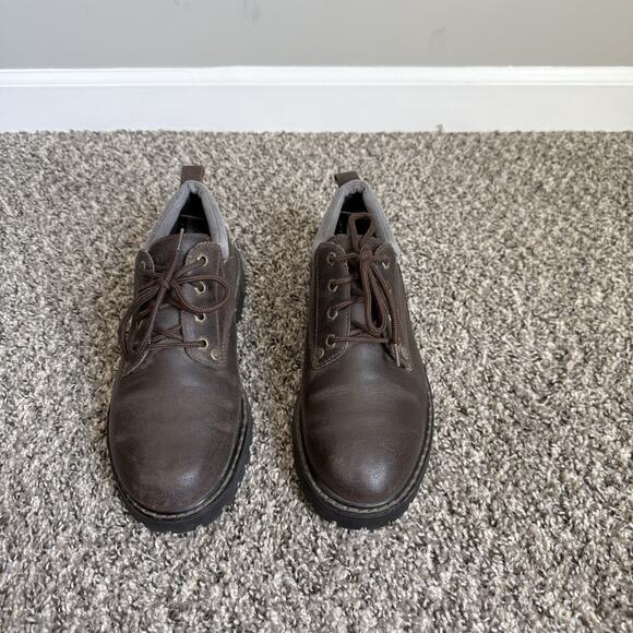 Skechers Chunky Platform Lug Sole Shoes Mens 9 Brown Leather Oxford Vintage Y2K main image 8